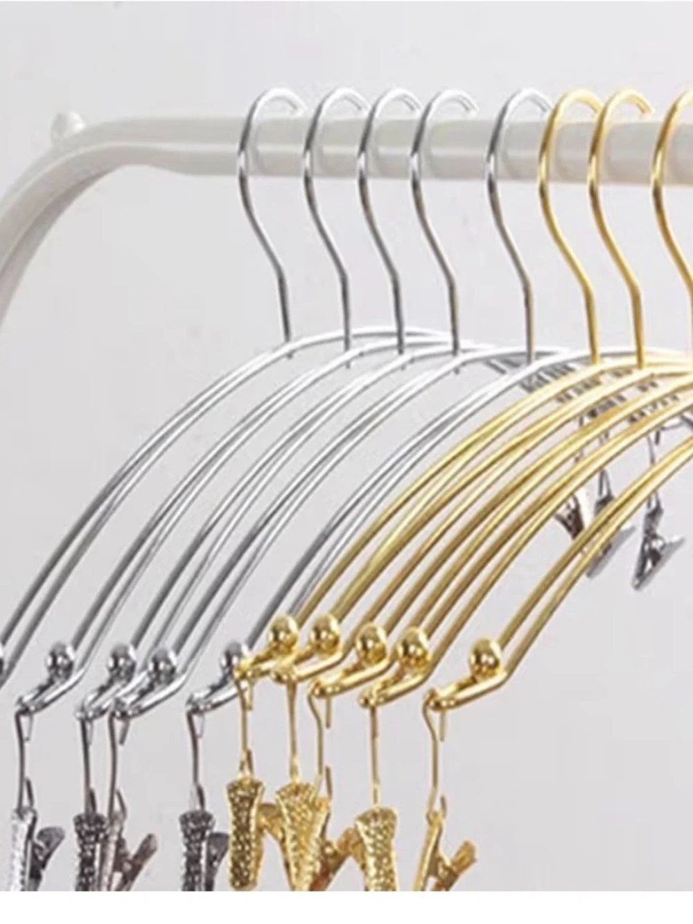 19 Silver Stainless Steel Decorative Hangers for Bras OR Lingerie EUC